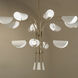 Arcus LED 46.25 inch Champagne Bronze with White Chandelier Ceiling Light